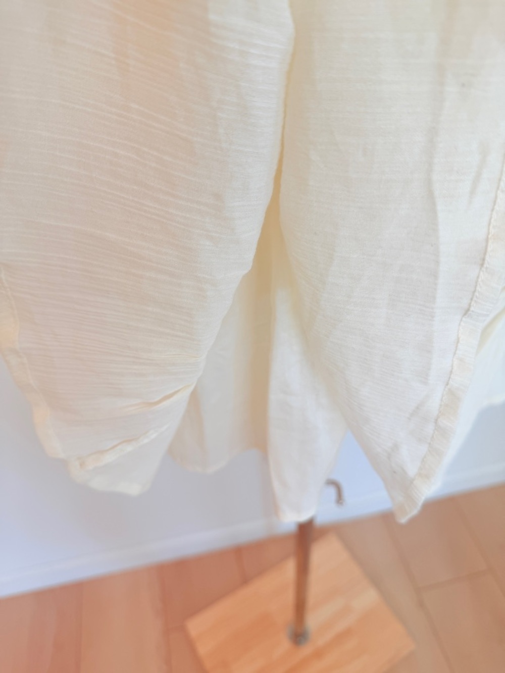 ☁️ Urban Outfitters Festival Square Neck Ruffle Mini Dress Ivory White XS - Picture 8 of 13